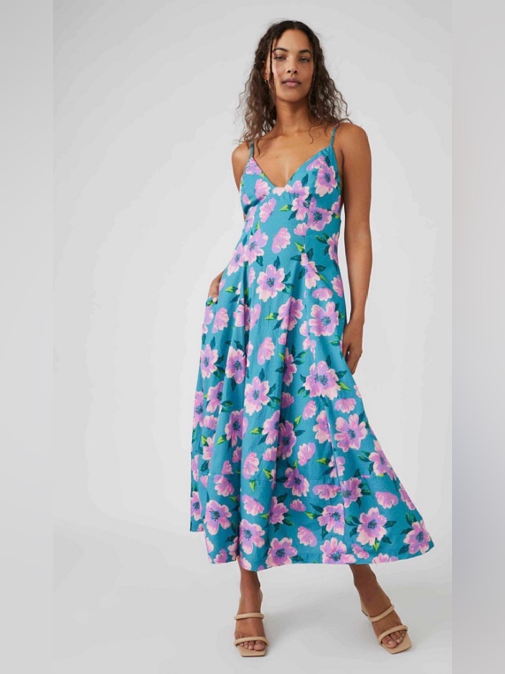 Free People Finer Things Midi Dress